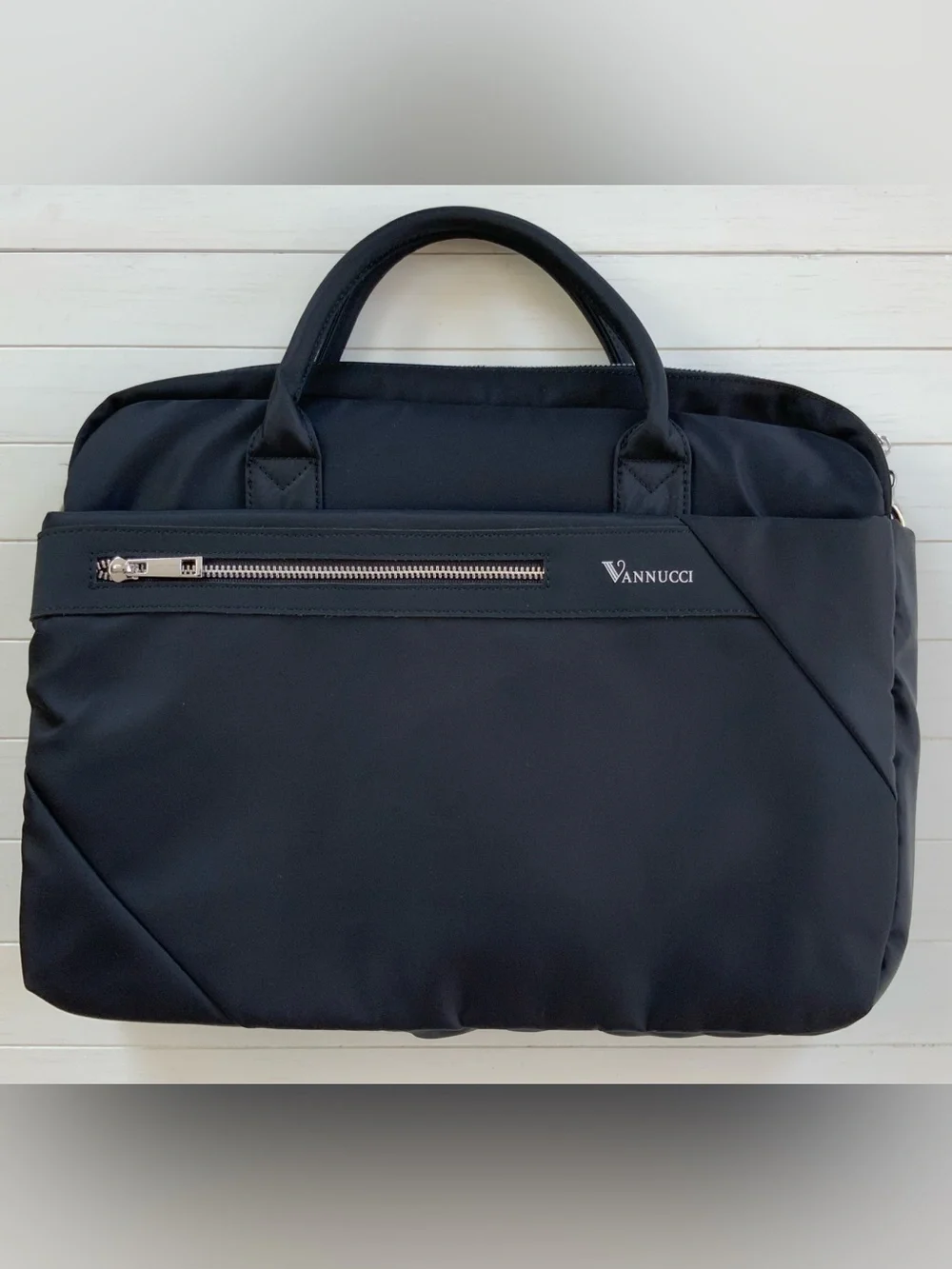 ~New~ Unisex Nylon Laptop/iPad Sleeve Multi Layer Crossbody Bag Black